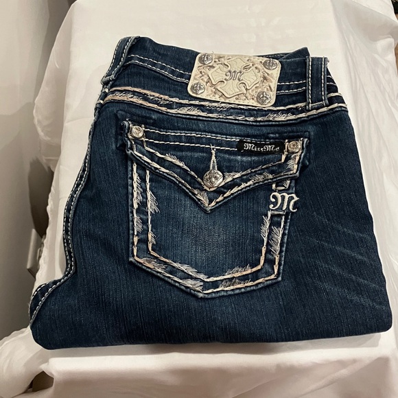 Miss Me Denim - Miss Me Dark Blue Boot Cut Jeans